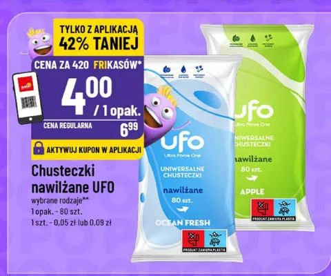 Chusteczki nawilżane wybrane rodzaje promocja w POLOmarket