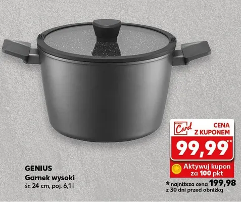 Garnek wysoki śr. 24 cm Genius promocja w Kaufland