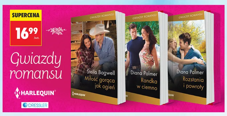 Książka Rozstania i powroty Diana Palmer Harlequin promocja w Biedronka