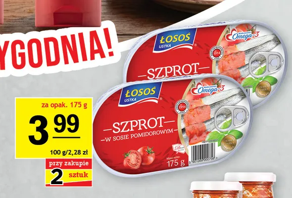 Szprot w sosie pomidorowym Łosoś promocja w Gram Market