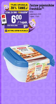 Zestaw pojemników Fresh&Go promocja w POLOmarket