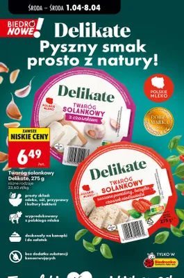 Twaróg solankowy z czosnkiem promocja w Biedronka