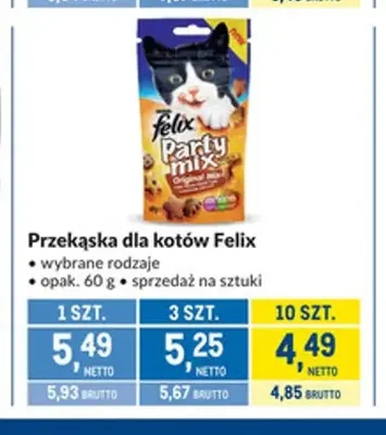 Przekąska dla kotów Felix promocja w Makro