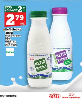 Kefir Robico promocja w TOPAZ