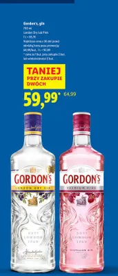 Gin Gordon's Pink promocja w Lidl