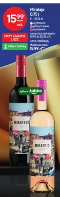 Wino białe wytrawne Miratejo promocja w Żabka