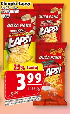 Chrupki Łapsy TBM promocja w Prim Market