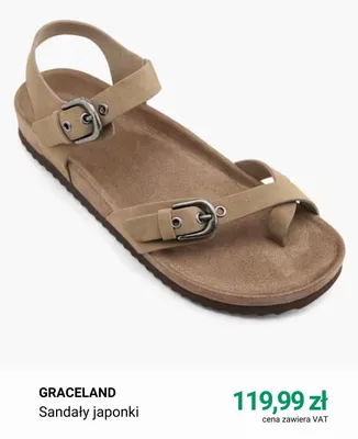 Sandały japonki Graceland promocja w Deichmann