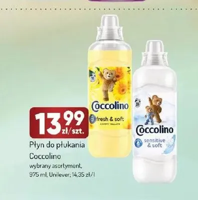 Płyn do płukania Coccolino Fresh & Soft promocja w Avita