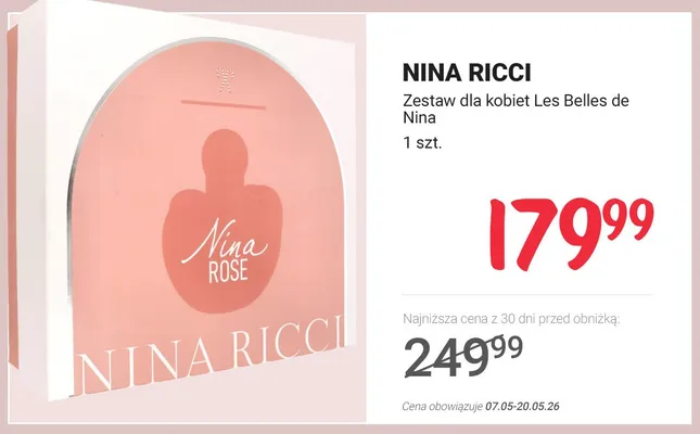 Zestaw dla kobiet Nina Ricci Les Belles de Nina promocja w Rossmann