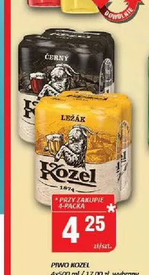 Piwo Kozel Černý 4-pak promocja w Chorten