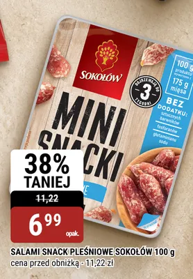 Salami snack pleśniowe Sokołów promocja w bi1