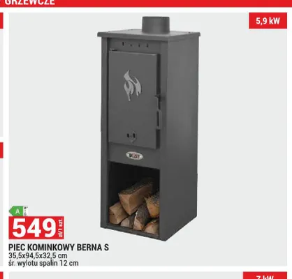 Piec kominkowy Blist Berna S promocja w Merkury Market