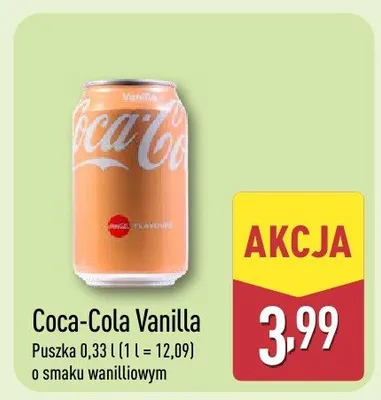 Napój Vanilla promocja w Aldi
