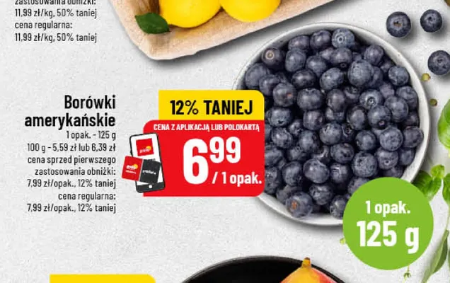 Borówki amerykańskie promocja w POLOmarket