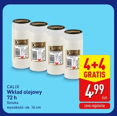 Wkład olejowy 72 h Calix promocja w Aldi