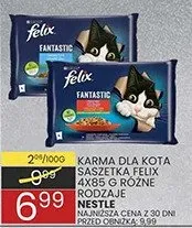 Karma dla kota saszetka Felix różne rodzaje Nestle promocja w Wafelek