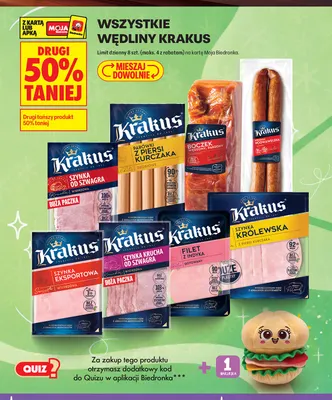 Wędliny Krakus promocja w Biedronka
