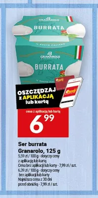 Ser burrata Granarolo promocja w Twój Market
