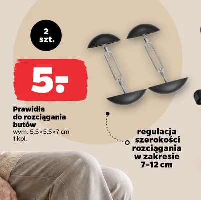 Prawidła do rozciągania butów promocja w Netto