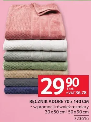 Ręcznik Adore 70x140cm promocja w Selgros