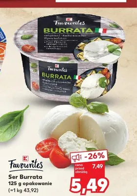 Ser Burrata Favourites promocja w Kaufland