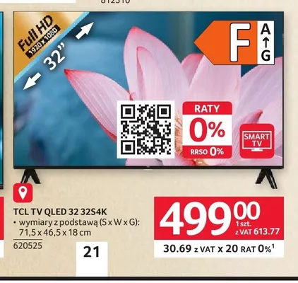 Telewizor TCL 32S4K promocja w Selgros