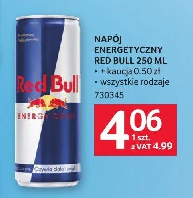 Napój energetyczny Red Bull promocja w Selgros