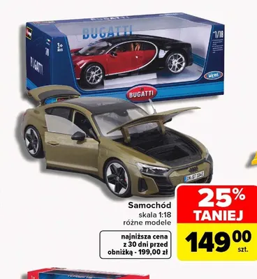 Samochód skala 1:18 Bburago promocja w Carrefour