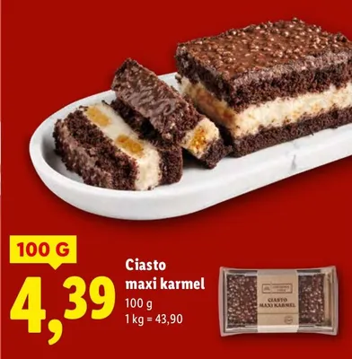 Ciasto maxi karmel promocja w Lidl