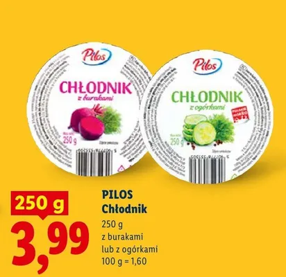 Chłodnik z burakami Pilos promocja w Lidl