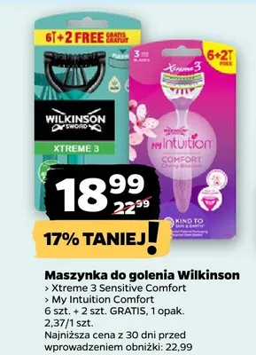 Maszynka do golenia Xtreme 3 Sensitive Comfort promocja w Netto
