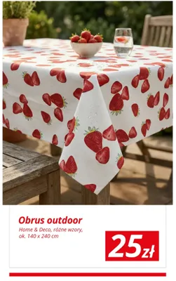 Obrus outdoor Home & Deco promocja w KiK