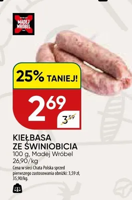Kiełbasa ze świniobicia promocja w Chata Polska