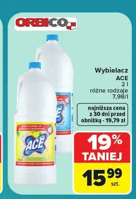 Wybielacz ACE promocja w Carrefour Market