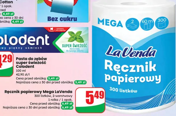 Ręcznik papierowy Mega promocja w Dino