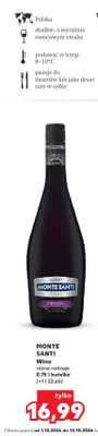 Wino Monte Santi promocja w Kaufland
