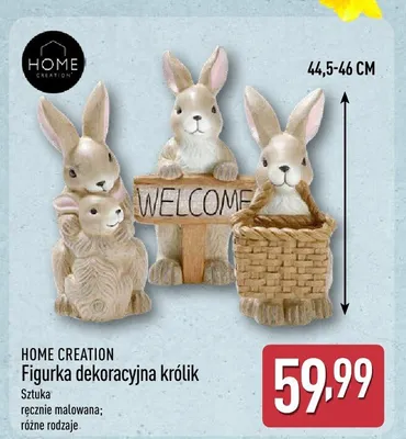 Figurka dekoracyjna królik promocja w Aldi