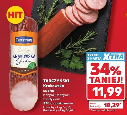 Krakowska sucha Tarczyński promocja w Kaufland