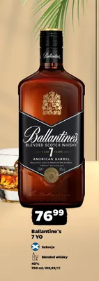 Whisky Ballantine's 7 YO Blended Scotch promocja w Netto