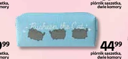 Piórnik saszetka dwie komory Pusheen błękitny promocja w Empik