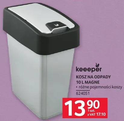 Kosz na odpady 10 l Magne promocja w Selgros