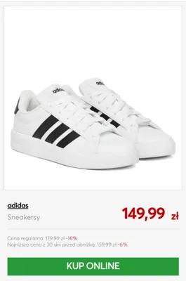 Sneakersy Adidas promocja w eobuwie.pl
