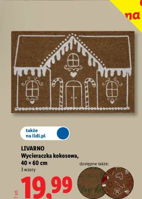 Wycieraczka kokosowa Livarno 40x60 cm promocja w Lidl
