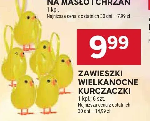 Zawieszki wielkanocne kurczaczki promocja w Stokrotka