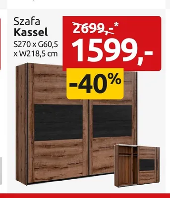 Szafa Kassel promocja w Black Red White