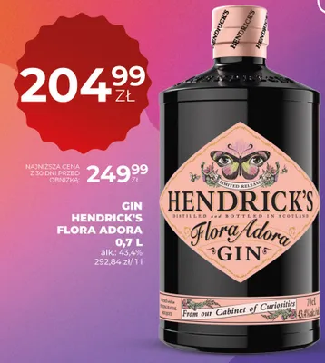 Gin Flora Adora promocja w Duży Ben