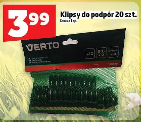 Klipsy do podpór Verto 20szt promocja w TOPAZ