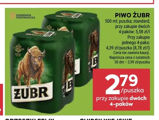 Piwo Żubr promocja w Stokrotka