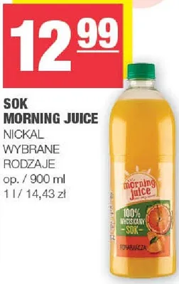 Sok Morning Juice promocja w SPAR